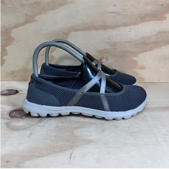 Skechers - Goga Mat - Sneakers - Gray - Women's - 6 - SN 13811 - Picture 1 of 9
